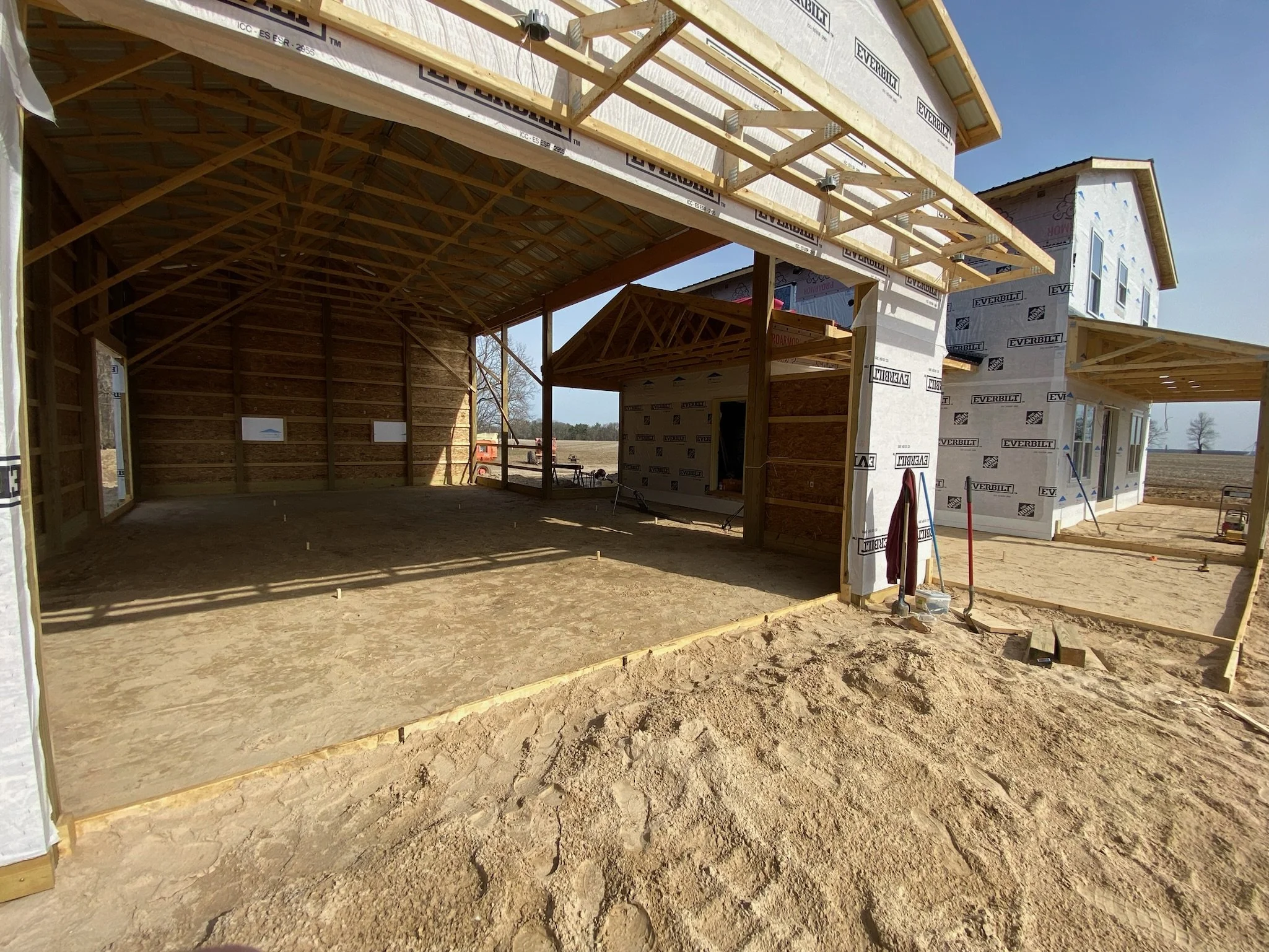 framing, pole barns, garages, concrete,