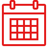 Red calendar icon