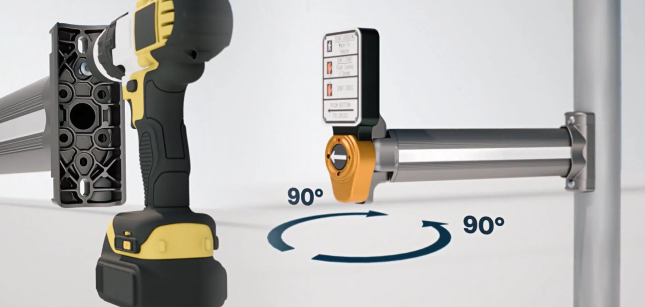 Pedestrian push button extender install guide