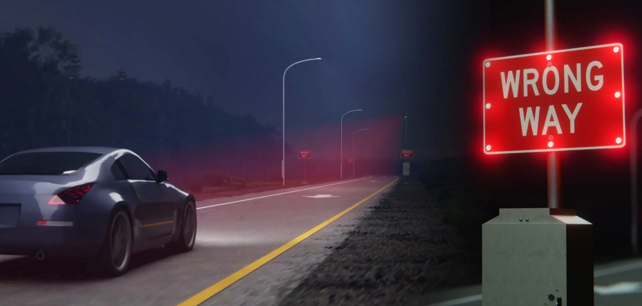 Wrong Way Vehicle Detection System