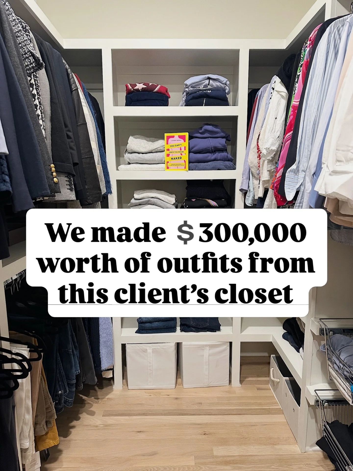 How much is your closet hiding? You&rsquo;ve invested in yourself in many ways. It&rsquo;s ok to show up as that person today

You deserve to love your space, your style and yourself.
You deserve a Happy Closet 

Comment HAPPY and I&rsquo;ll send you