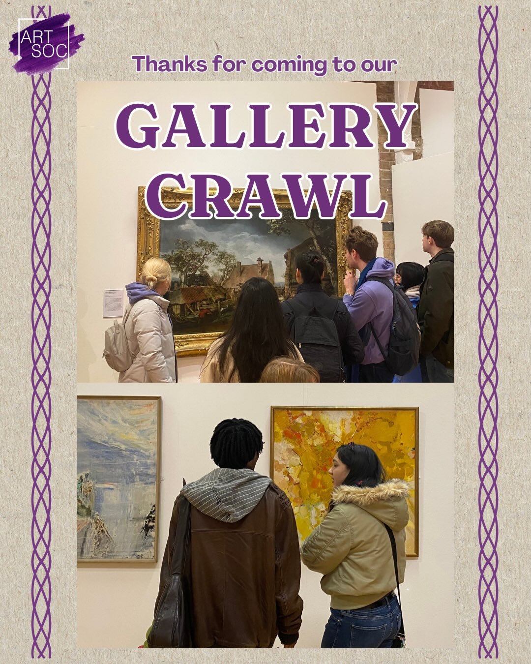 Thanks for coming yesterday! The rain couldn't stop our fun - we loved looking at the art with you and doing some of our own in Spoons 😉