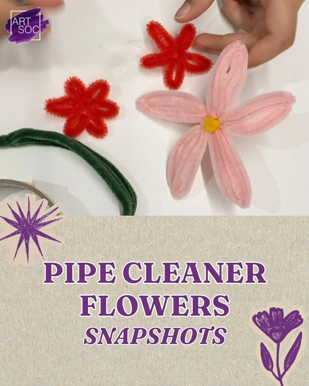 🌹🌸🌺🌷🌻🌼Thanks for coming to our Pipe Cleaner workshop!!