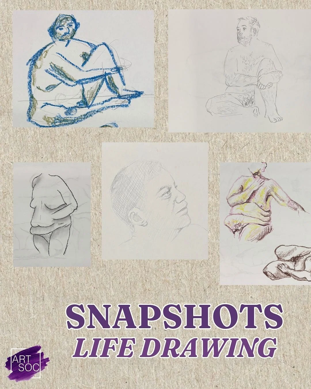 Life drawing from this week!! 😝 
Thank you for coming everyone 💜💜 Hope to see you next week 🔥