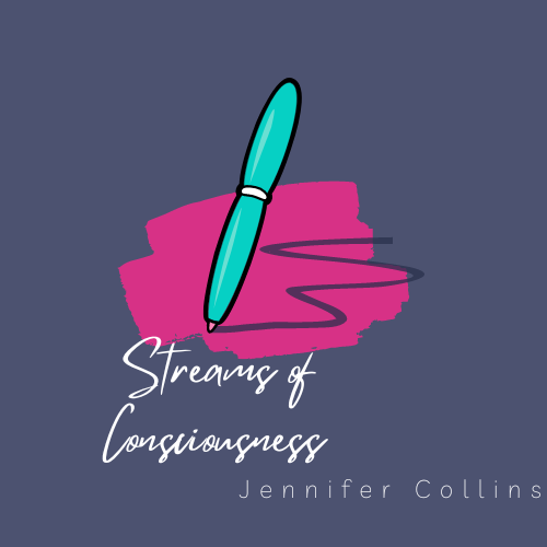streams of consciousness logo with Jennifer Collins written in lower right corner