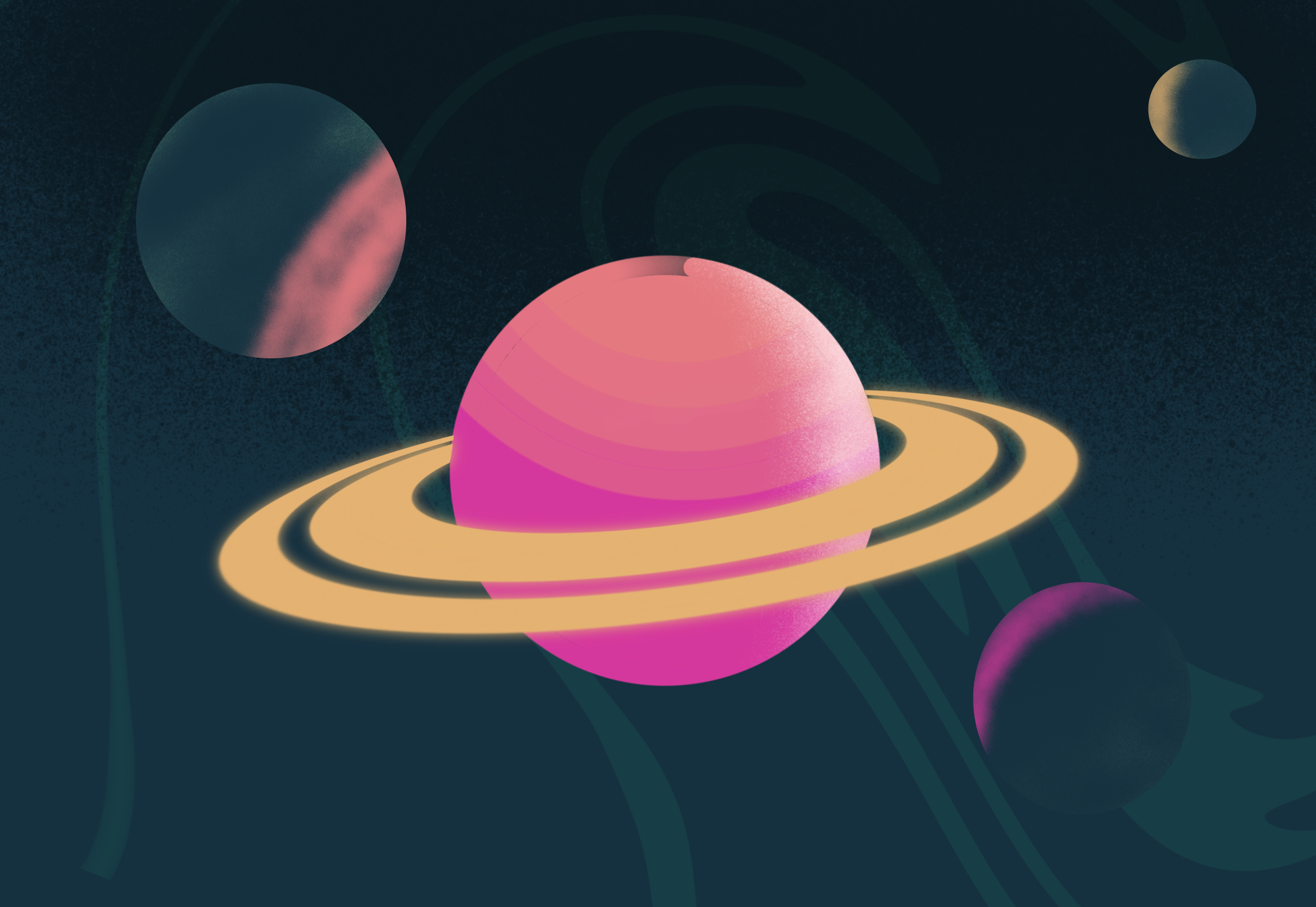 Procreate beginner lesson 3 - planets - December 7, 2025