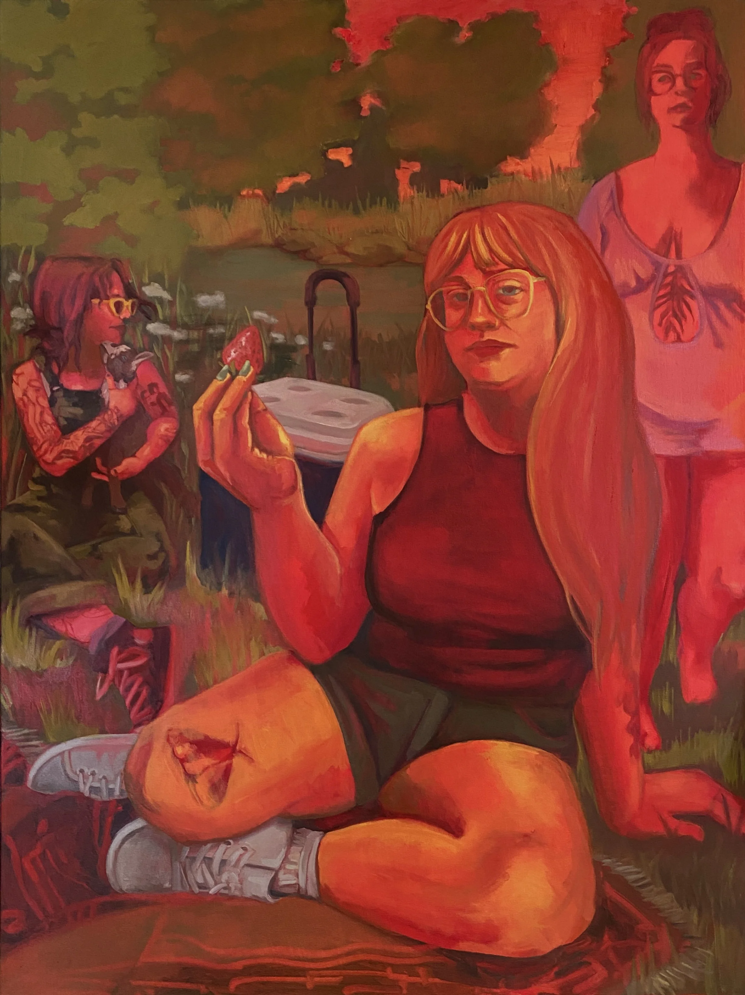 acrylic and oil on canvas, 2023