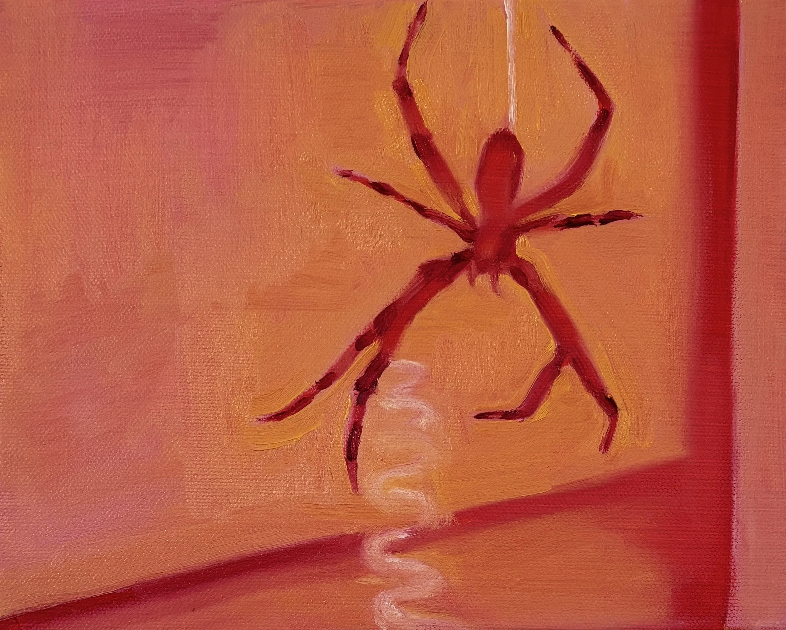 "Nursery" acrylic and oil on canvas, 8"x10", 2025