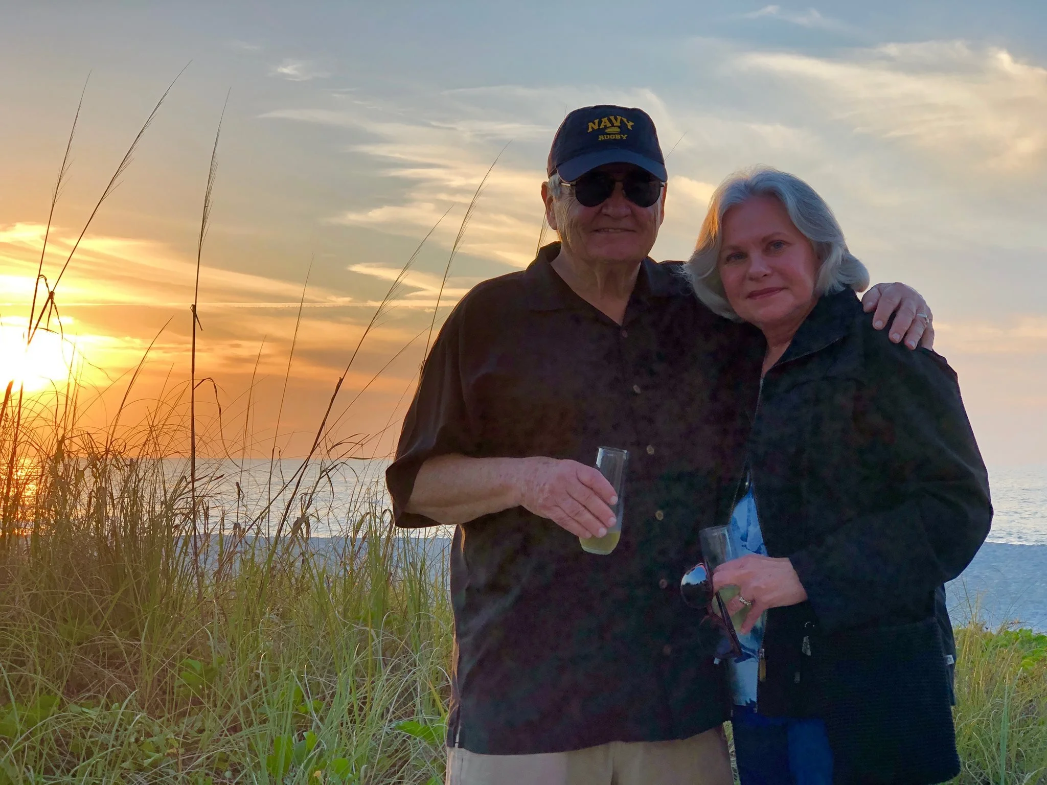 A photo of Mary Stewart and Bill Stankiewicz, Founder of The Hogansville Hummingbird Festival
