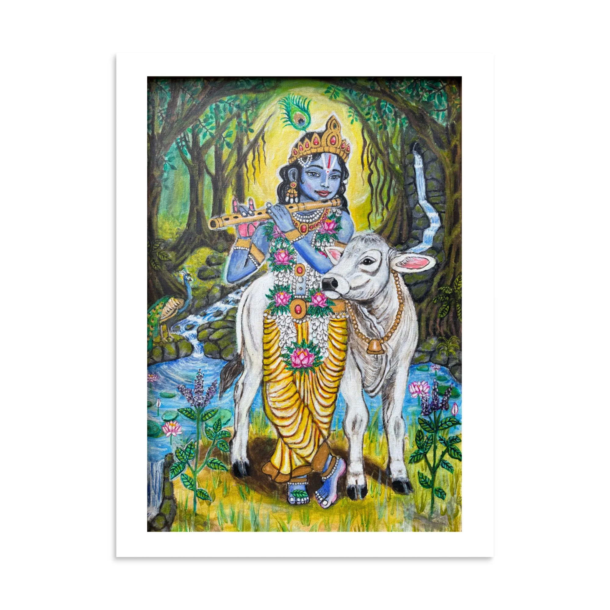 Krishna Ji Altar Card