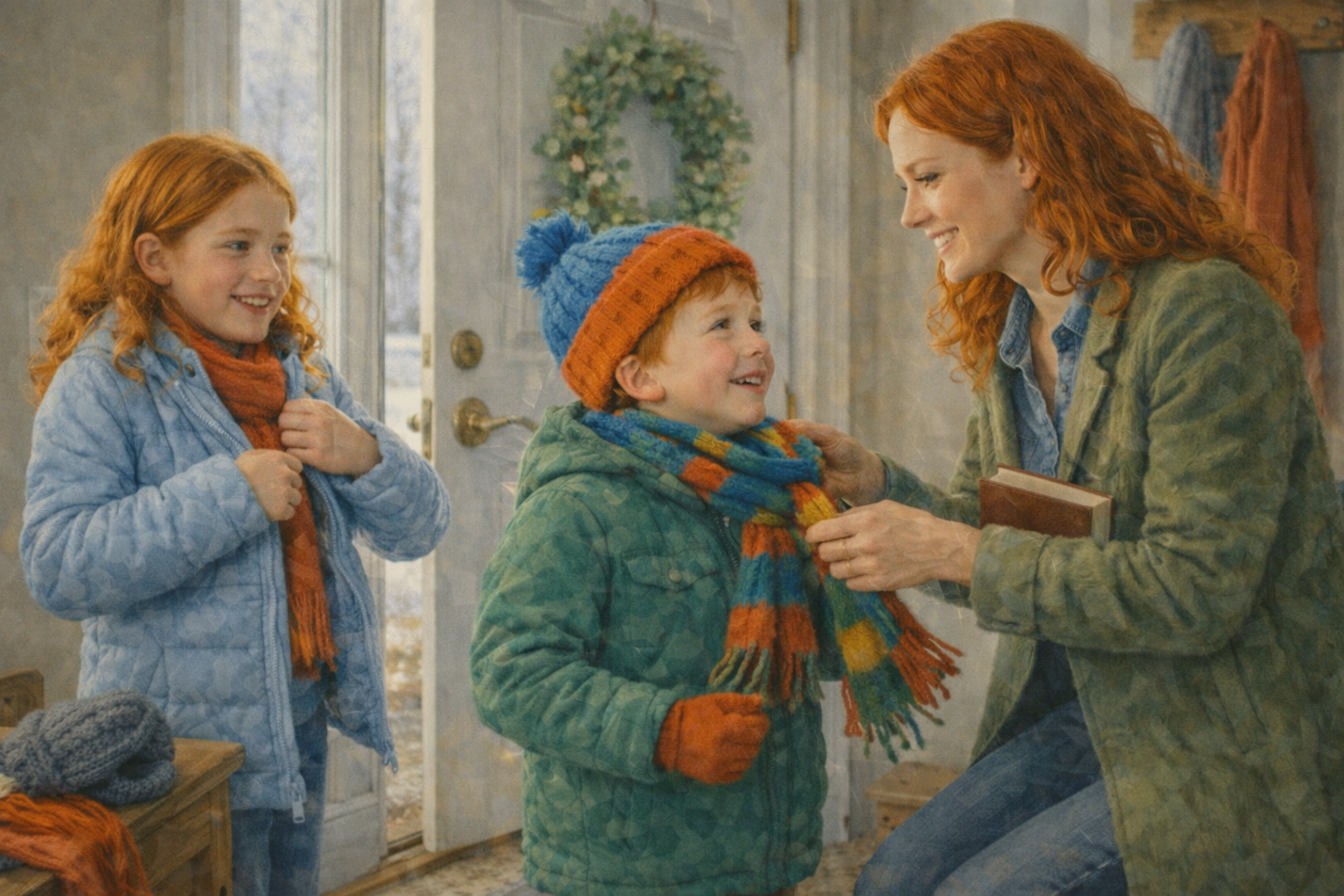 OConnell Family getting ready for church