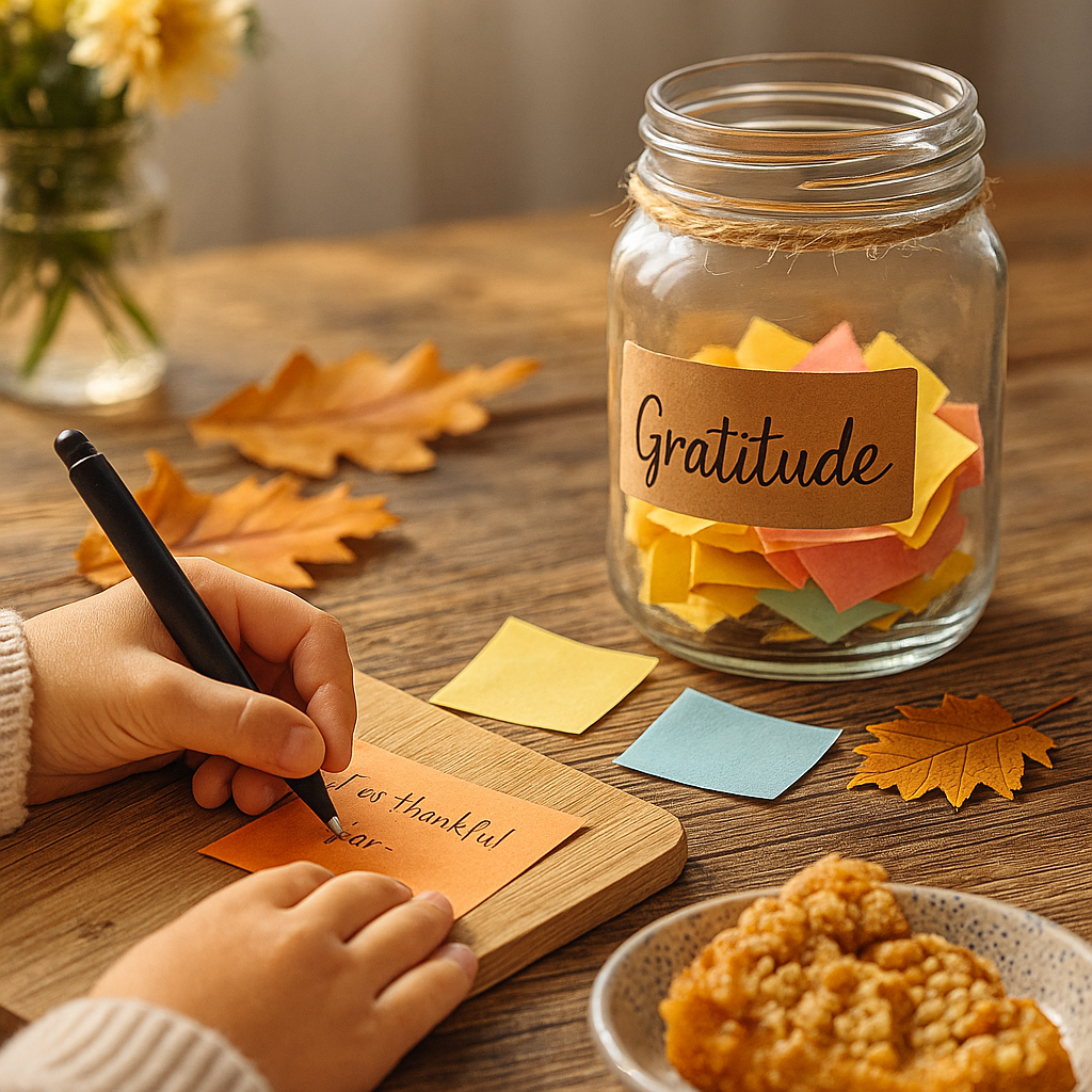 Teaching children to appreciate their blessings with a gratitude jar