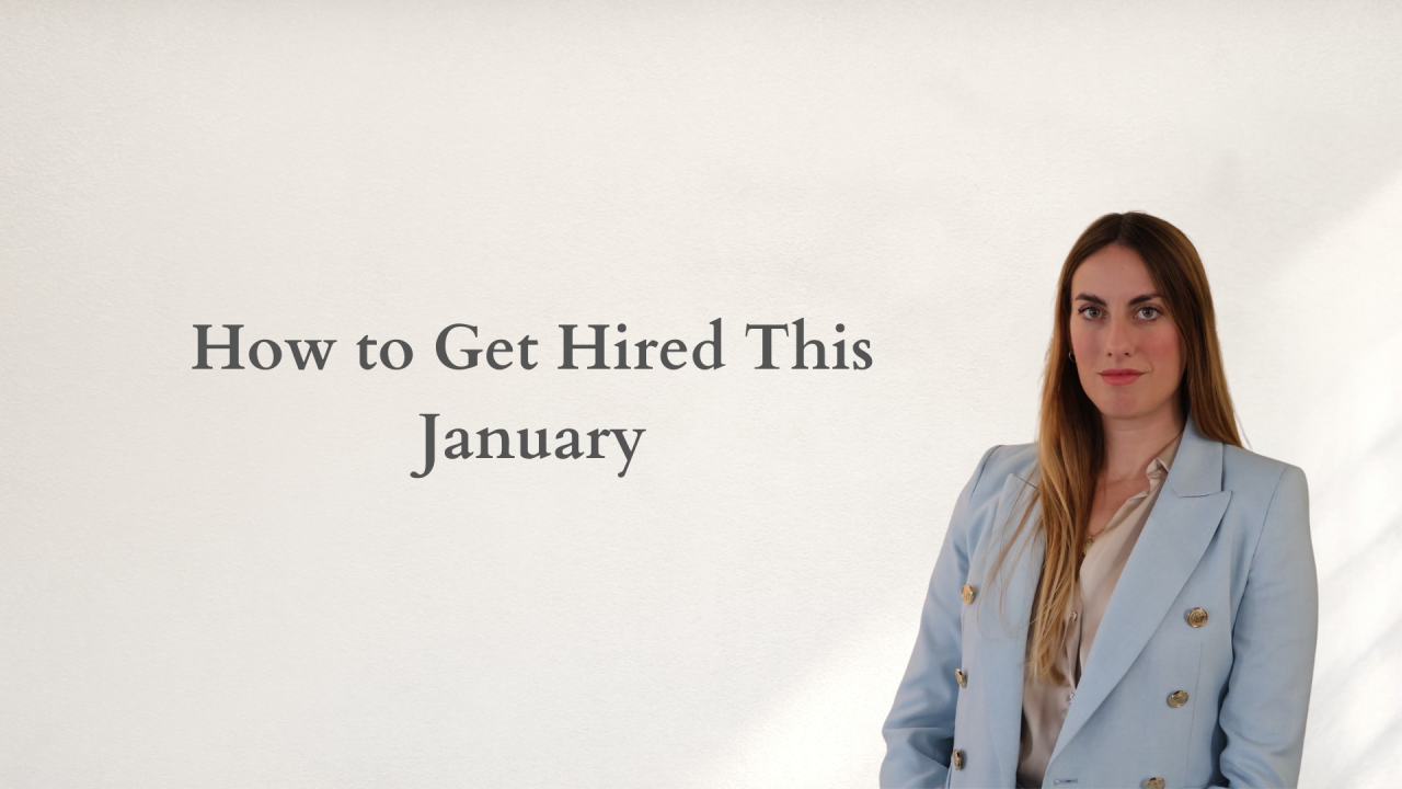 How to Get Hired This January