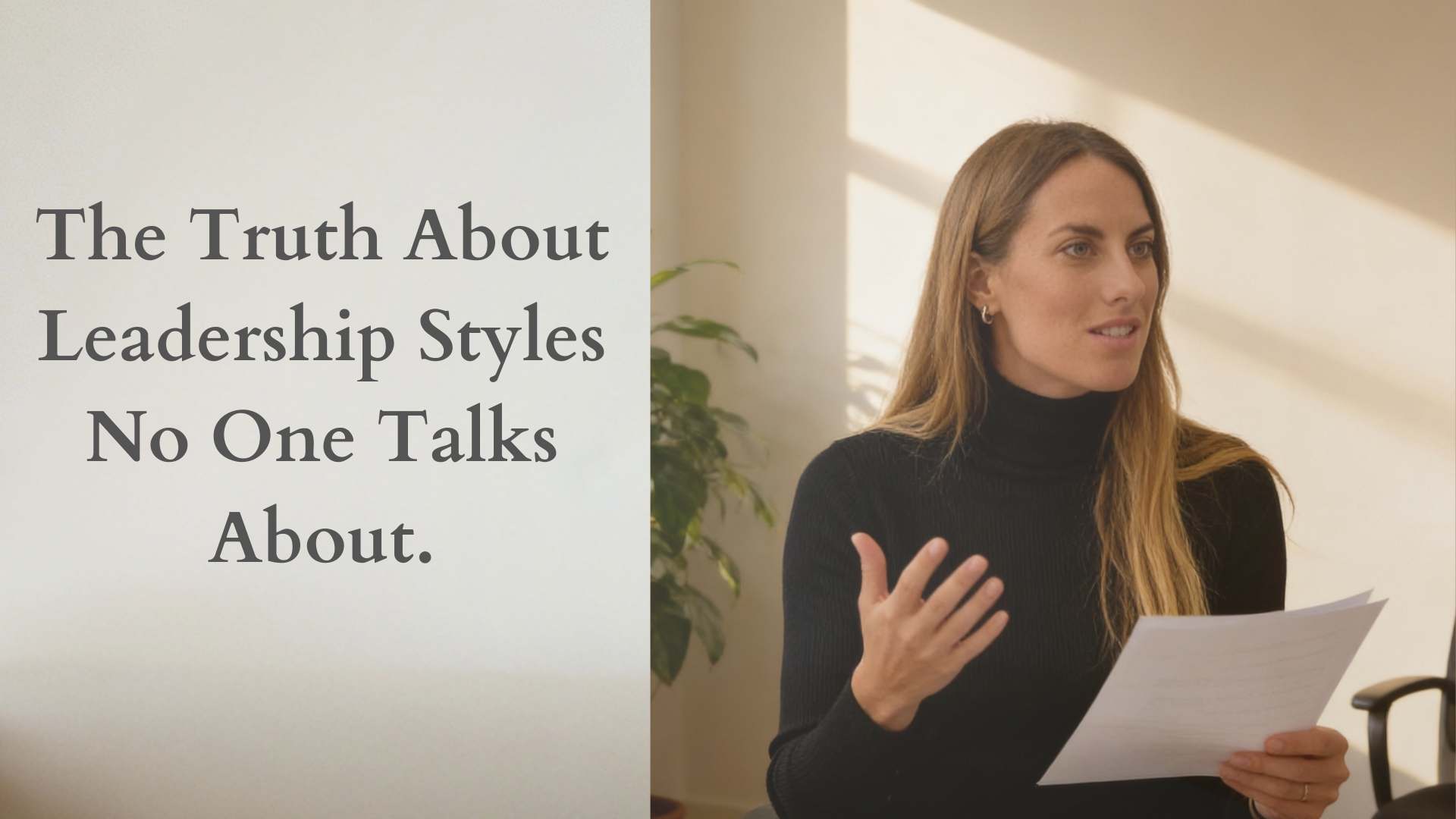The Truth About Leadership Styles No One Talks About.&nbsp;
