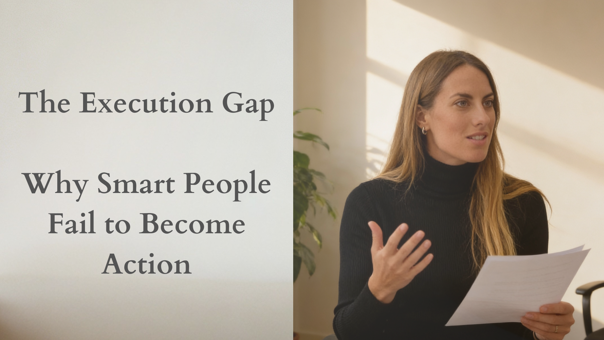 The Execution Gap: Why Smart People Fail to Become Action