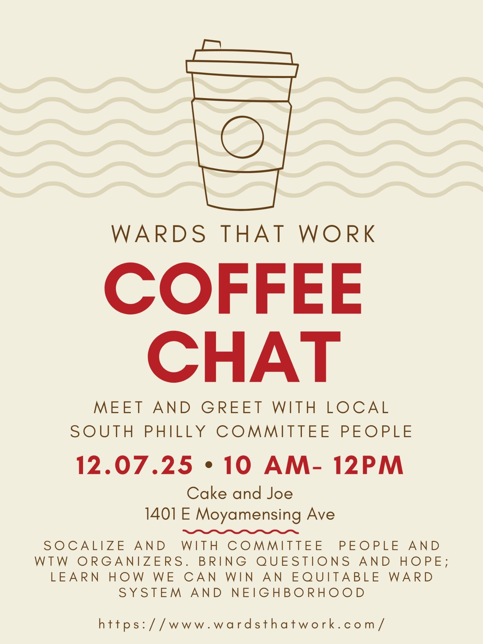 Coffee Chat - Wards That Work Meet &amp; Greet