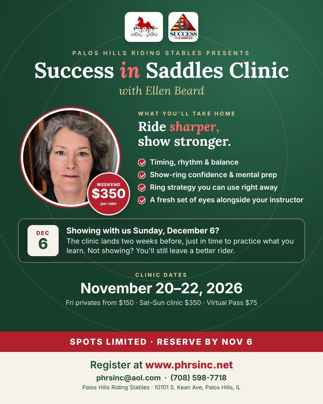 Success in Saddles @ Palos Hills Riding Stables