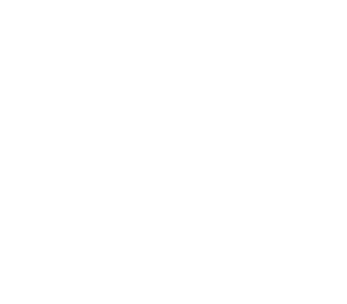 Two champagne glasses clinking together with bubbles rising, depicted in white on a black background.