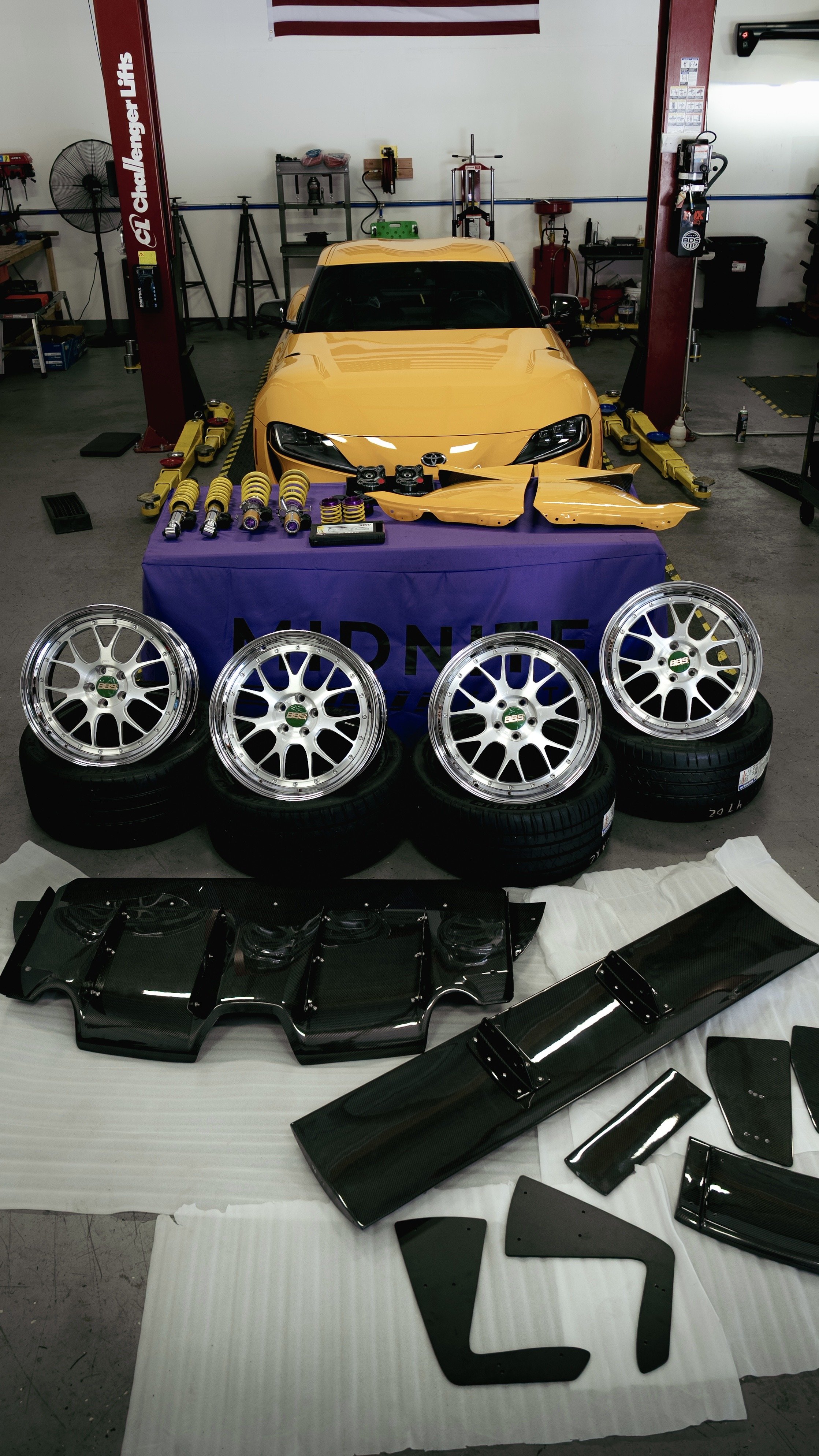 A90 Toyota GR Supra KW V3 Coilover, BBS Wheels &amp; Custom Performance Alignment | Sacramento CA