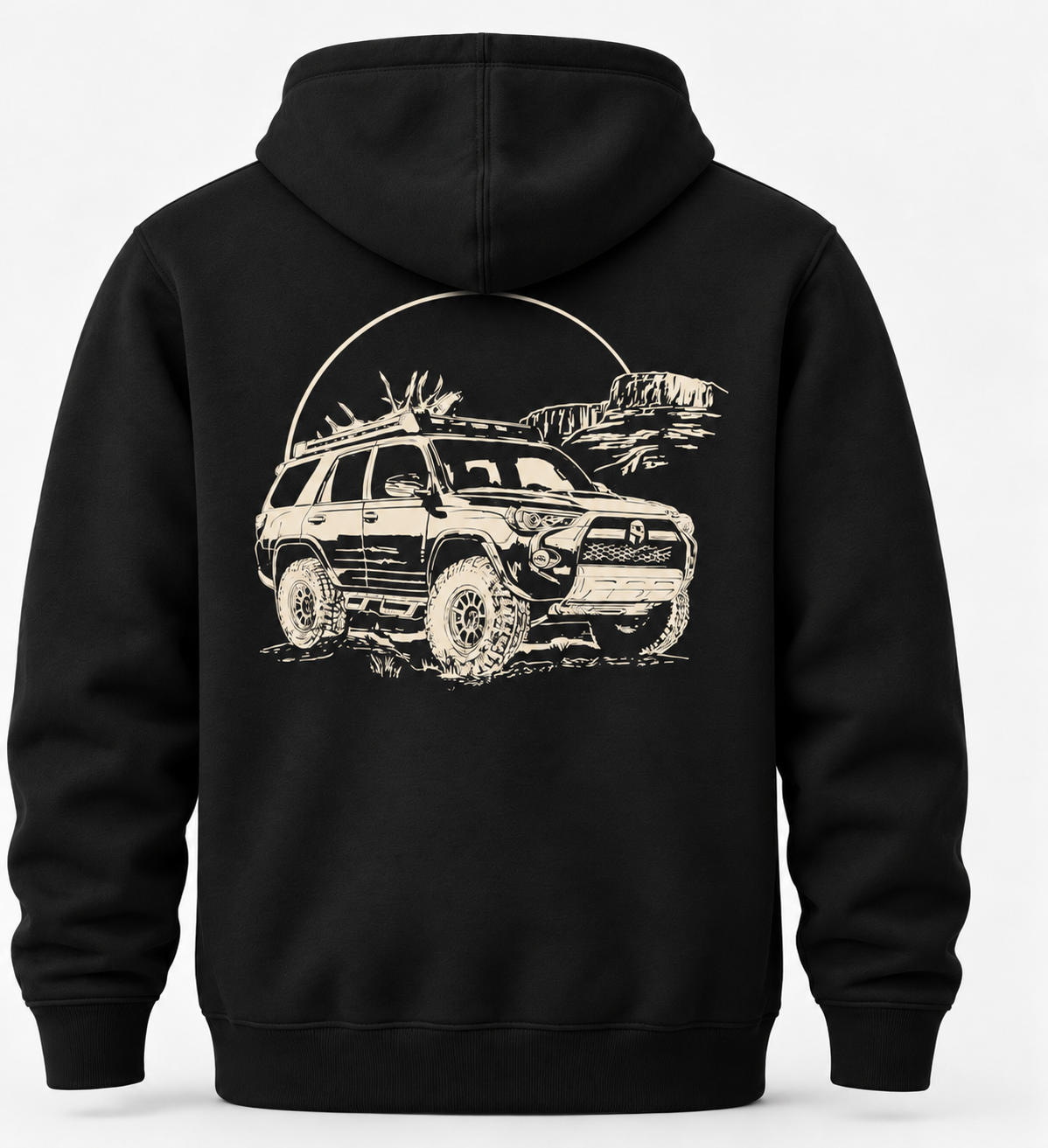 Black Hoodie with Off-Road SUV Graphic.png