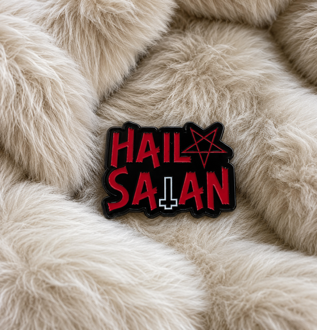 Hail⛧Sa𐕣an Enamel Pin