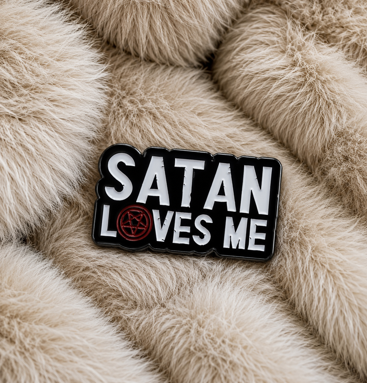 “Satan Loves Me” Enamel Pin