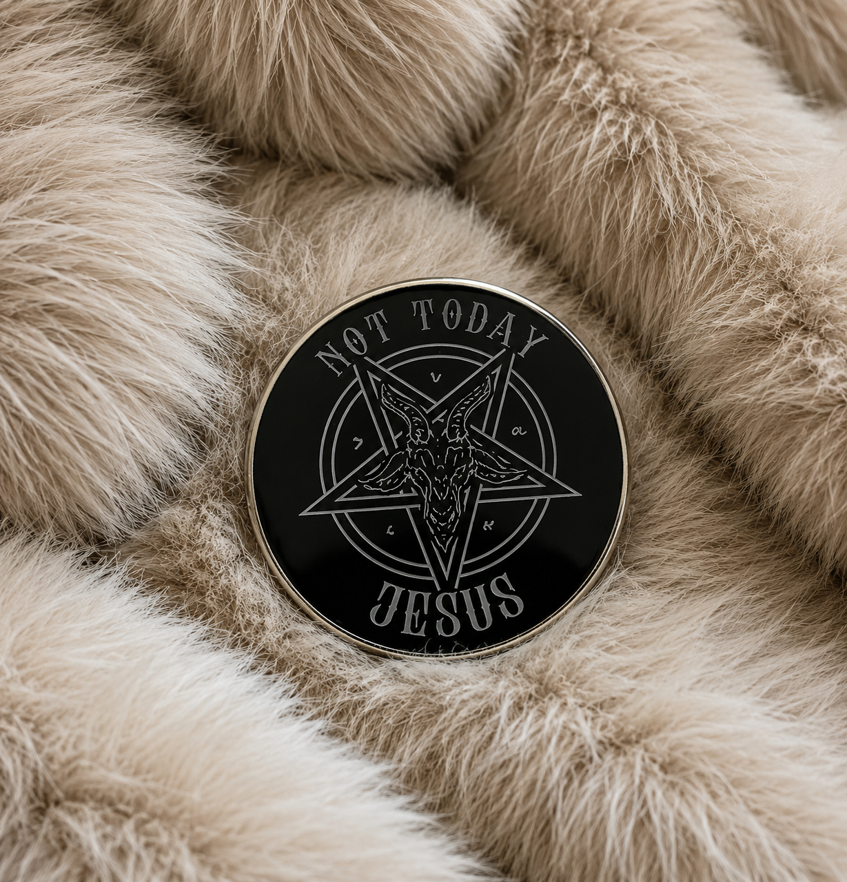 “Not Today, Jesus” Enamel Pin