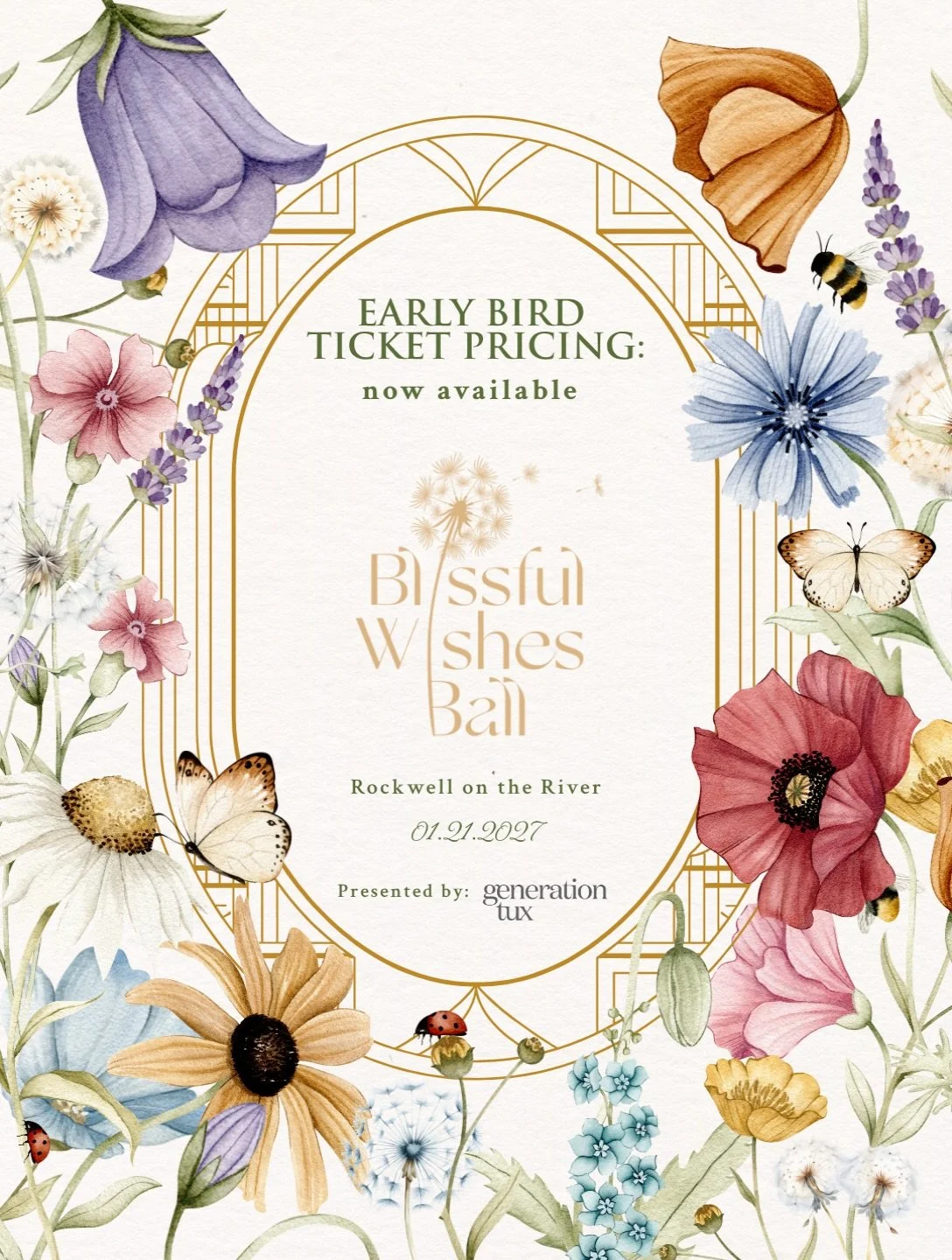🌿 The Garden of Giving is officially open, and Early Bird tickets are now on sale!

Join us on January 21, 2027, as we transform Rockwell on the River into an extraordinary garden where hope blooms and love flourishes. Expect an immersive evening of