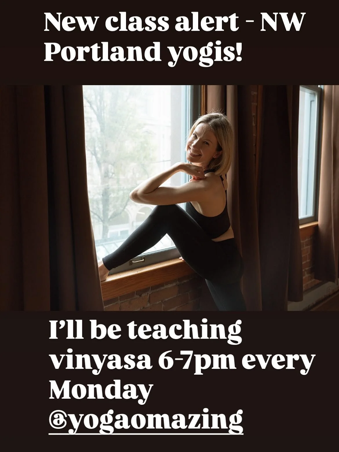 New class alert: Int/Adv Vinyasa 6-7pm every Monday @yogaomazing in Hillsboro. Music-Breath-Movement-Flow
@4beatyoga