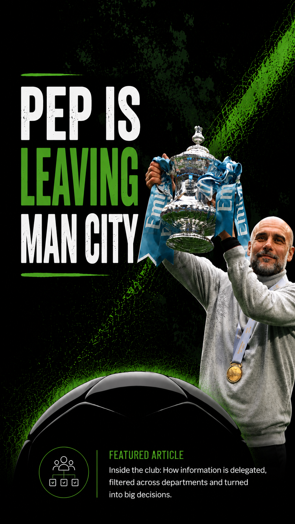 Pep Guardiola is leaving Manchester City - But what happens when a top football manager leaves?