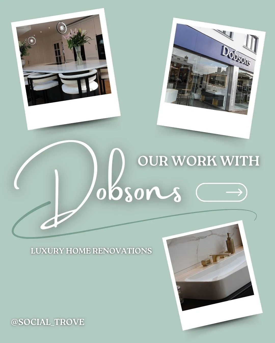 Dobsons is a family run, award-winning home renovation company, specialising in luxury kitchens and bathrooms ✨

The Dobsons Showroom is in my home town of Cheshunt, Hertfordshire, and it&rsquo;s been amazing working with such a long-standing local b
