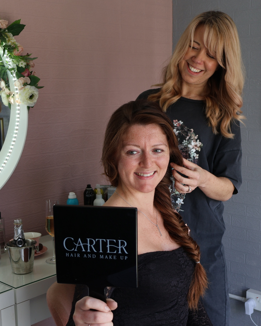 hair and makeup artist content creation