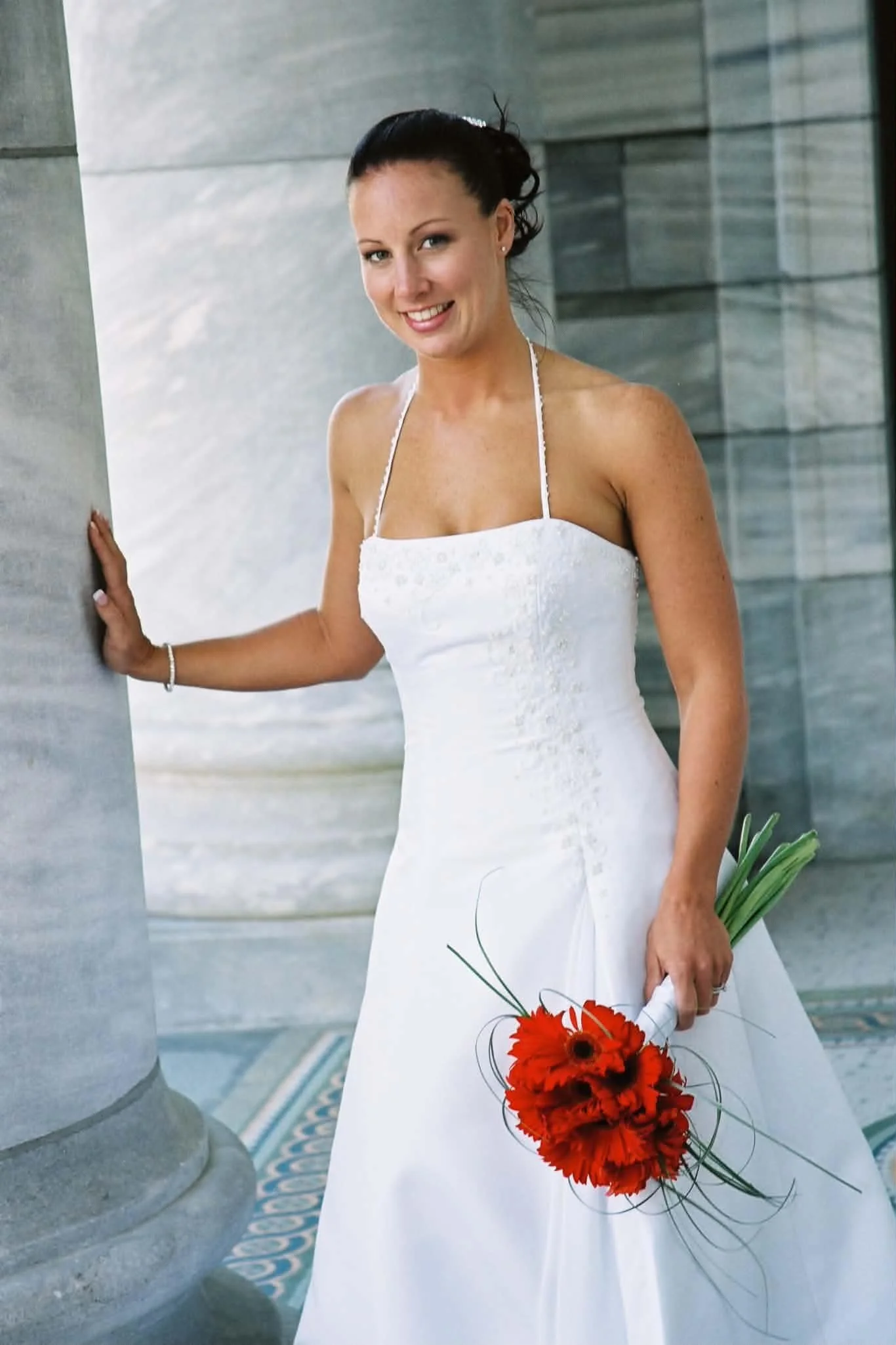 A stunning bride