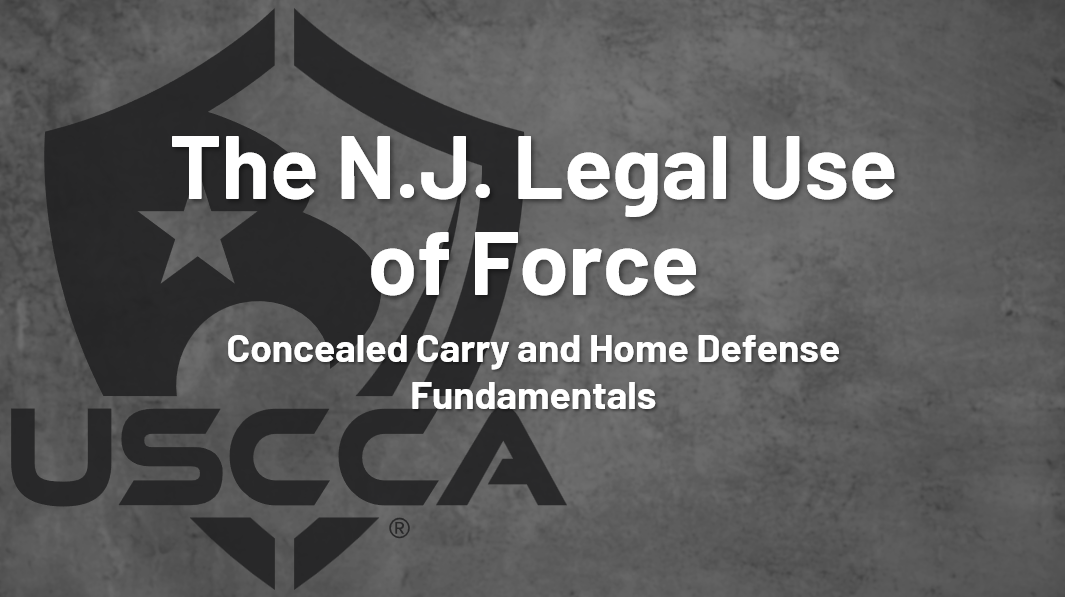 IN Home "NJ Use of force" and Shooting Qualification