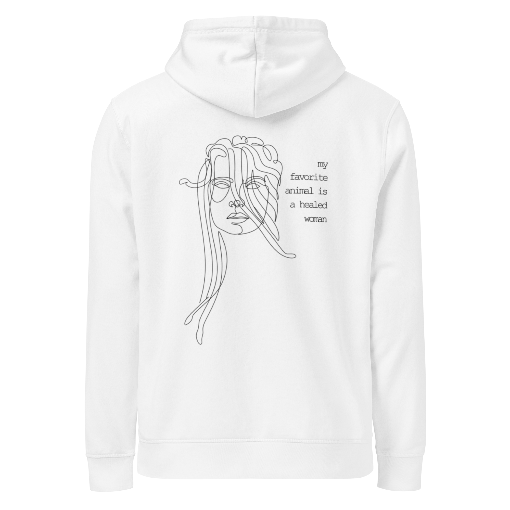 Favorite Animal + Logo Unisex organic mid-weight hoodie