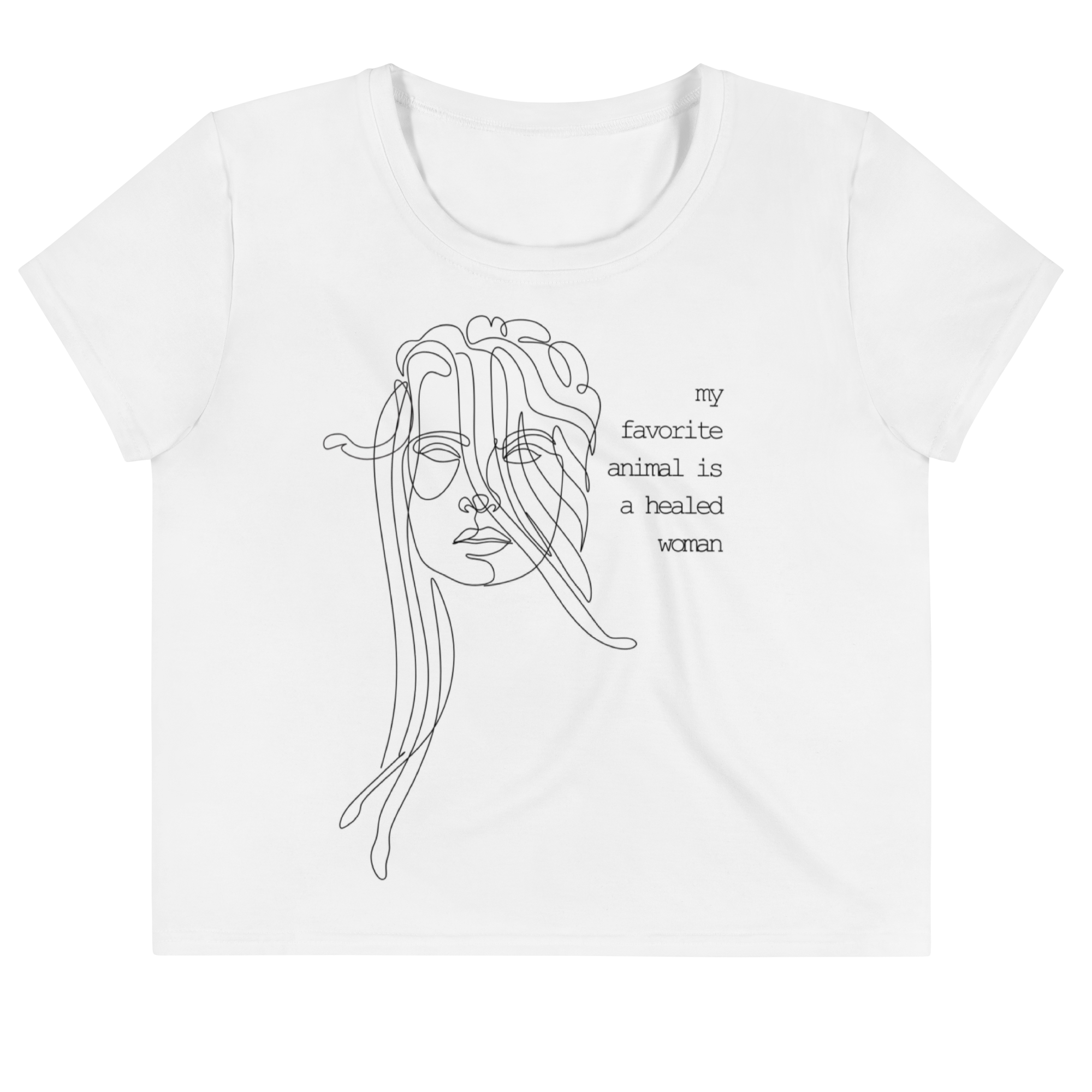 Favorite Animal Print Crop Tee