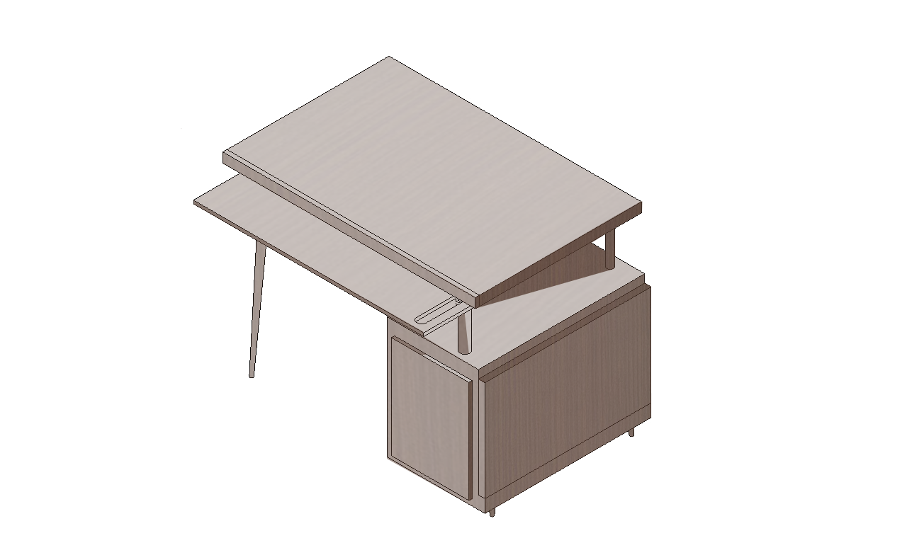 Custom Transformative Furniture Rendering (Desk Function)