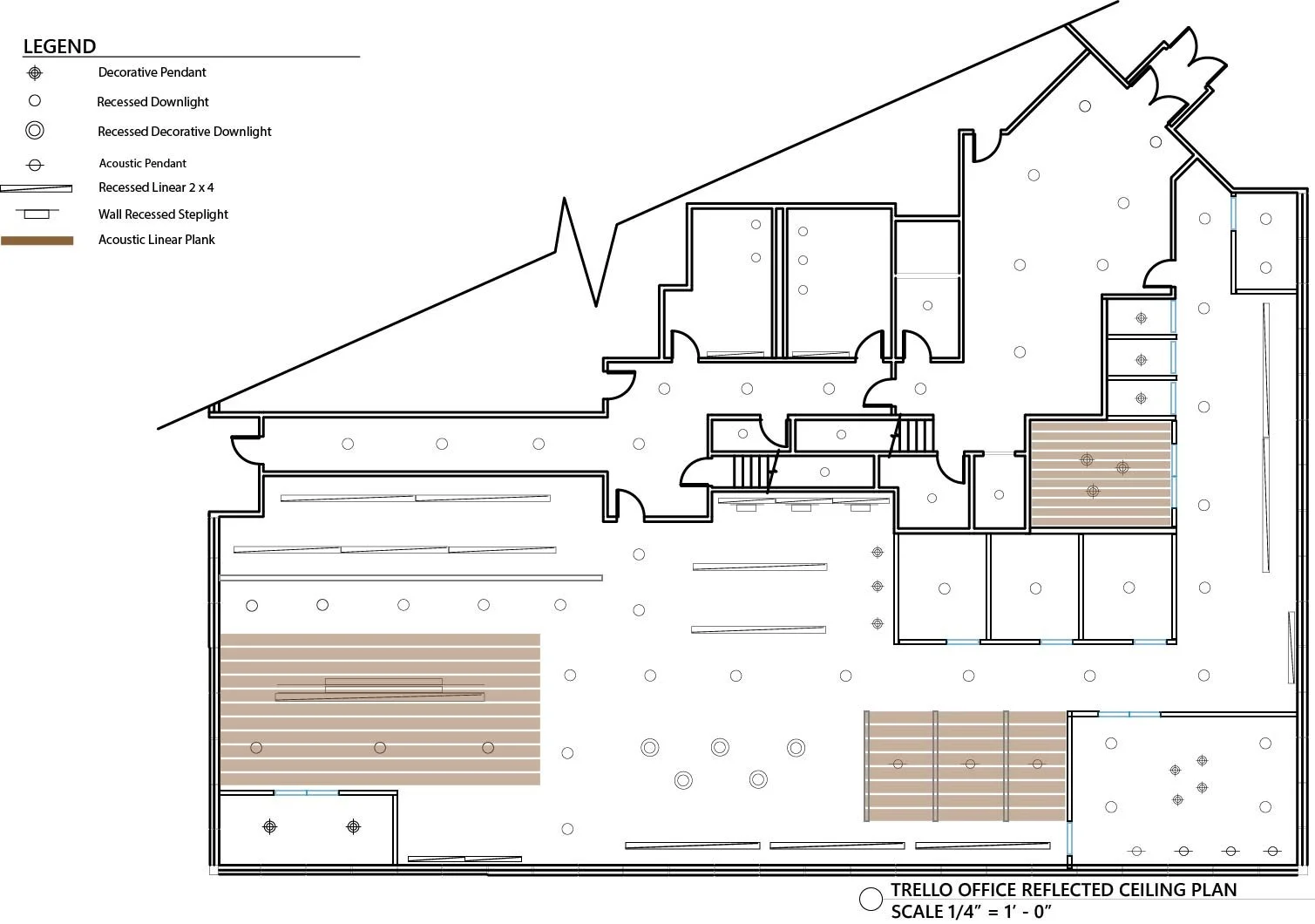 Trello Office Design Project Ceiling Plan & Legend