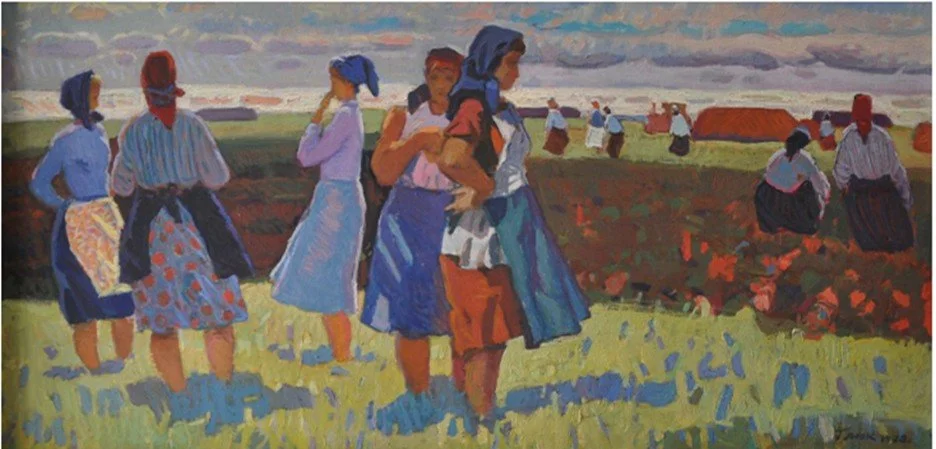 Photo Credit: Photo of Oil Painting  “Link” by Havrilo Hliuk, stolen from Kherson museum