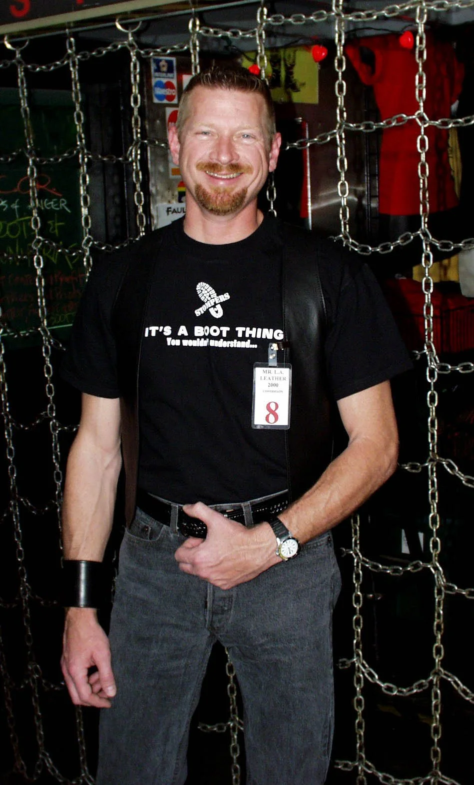 Jeff Wacha --
Mr. Detour Leather 2000 --
Mr. Los Angeles Leather 2000