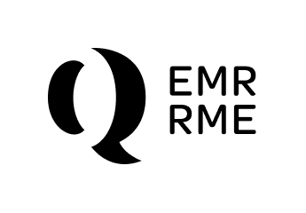 Das Logo der EMRME Organisation, das einen stilisierten Buchstaben Q und den Schriftzug EMRME enthält.
