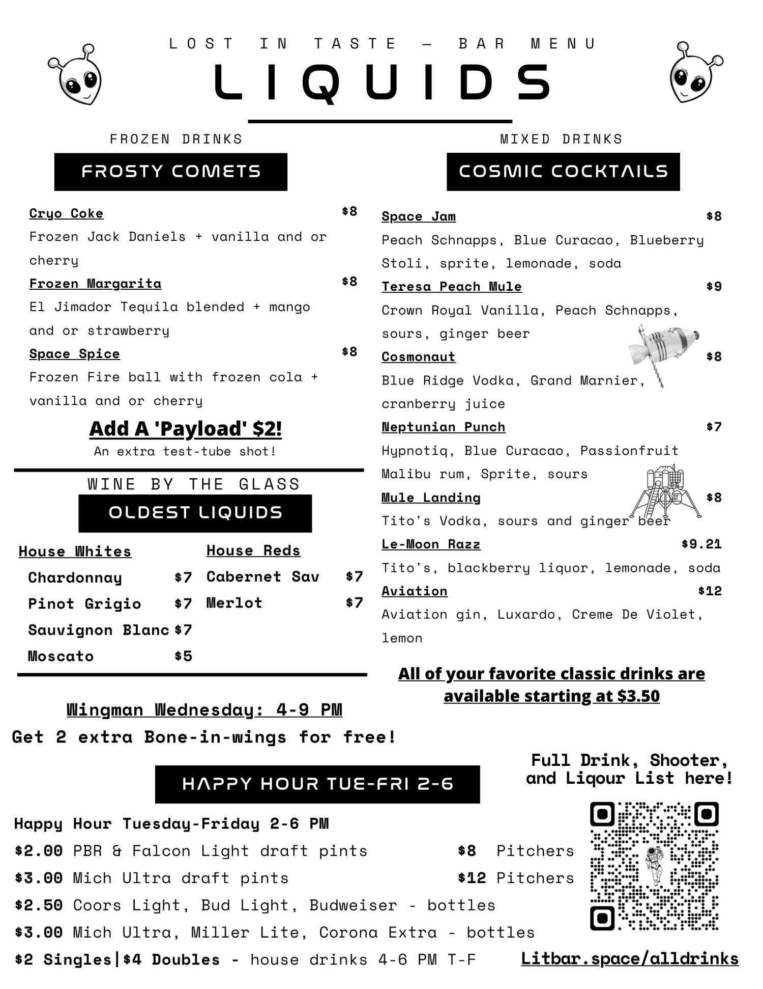 Lost In Taste | Canva Restaurant Menu Design; Christiansburg, VA — Gray ...