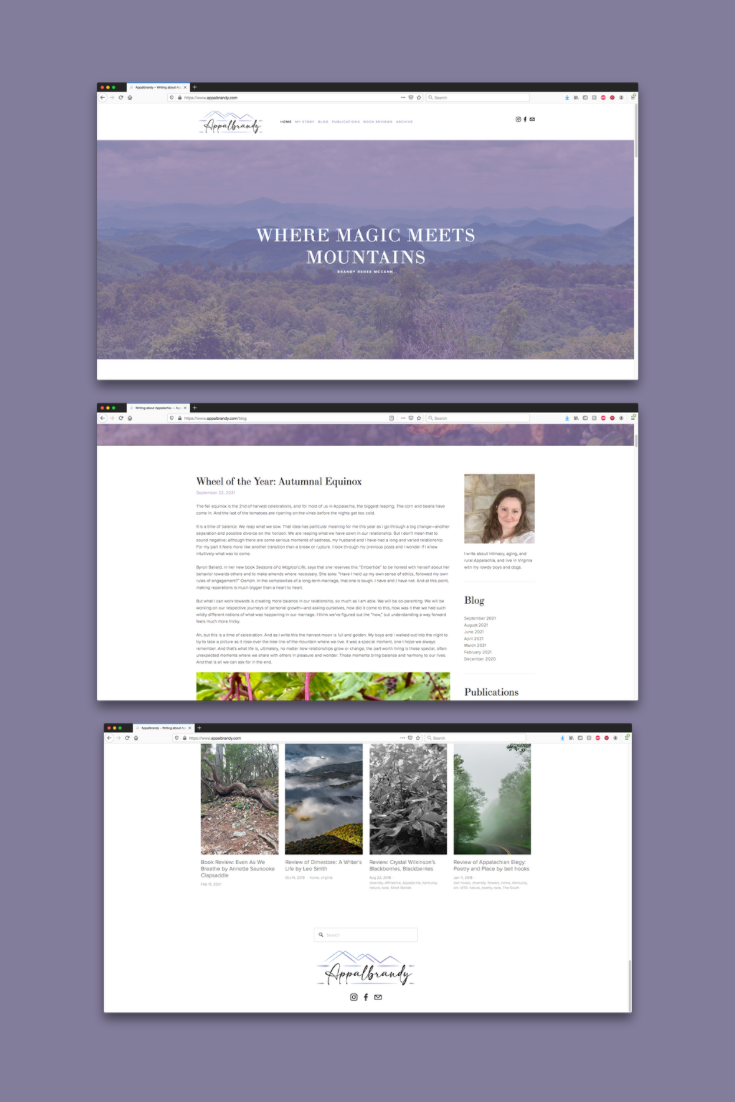 Appalbrandy — Writing about Appalachia | Squarespace Website Design