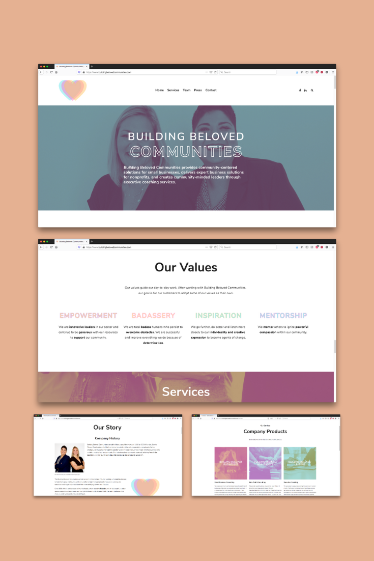 Building Beloved Communities | Squarespace Website Design