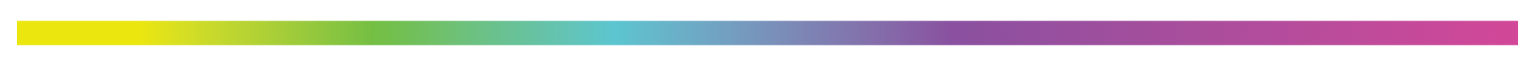 A horizontal color gradient transitioning from yellow to green, then to purple.