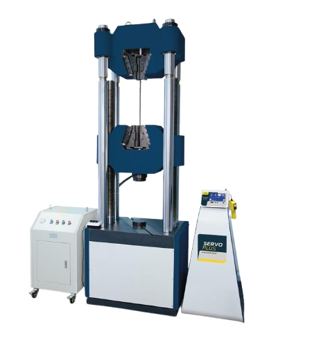 Máquina de ensayo de tracción universal con control digital y estructura metálica resistente. Máquina universal automática de ensayo de tracción de 1000 kN