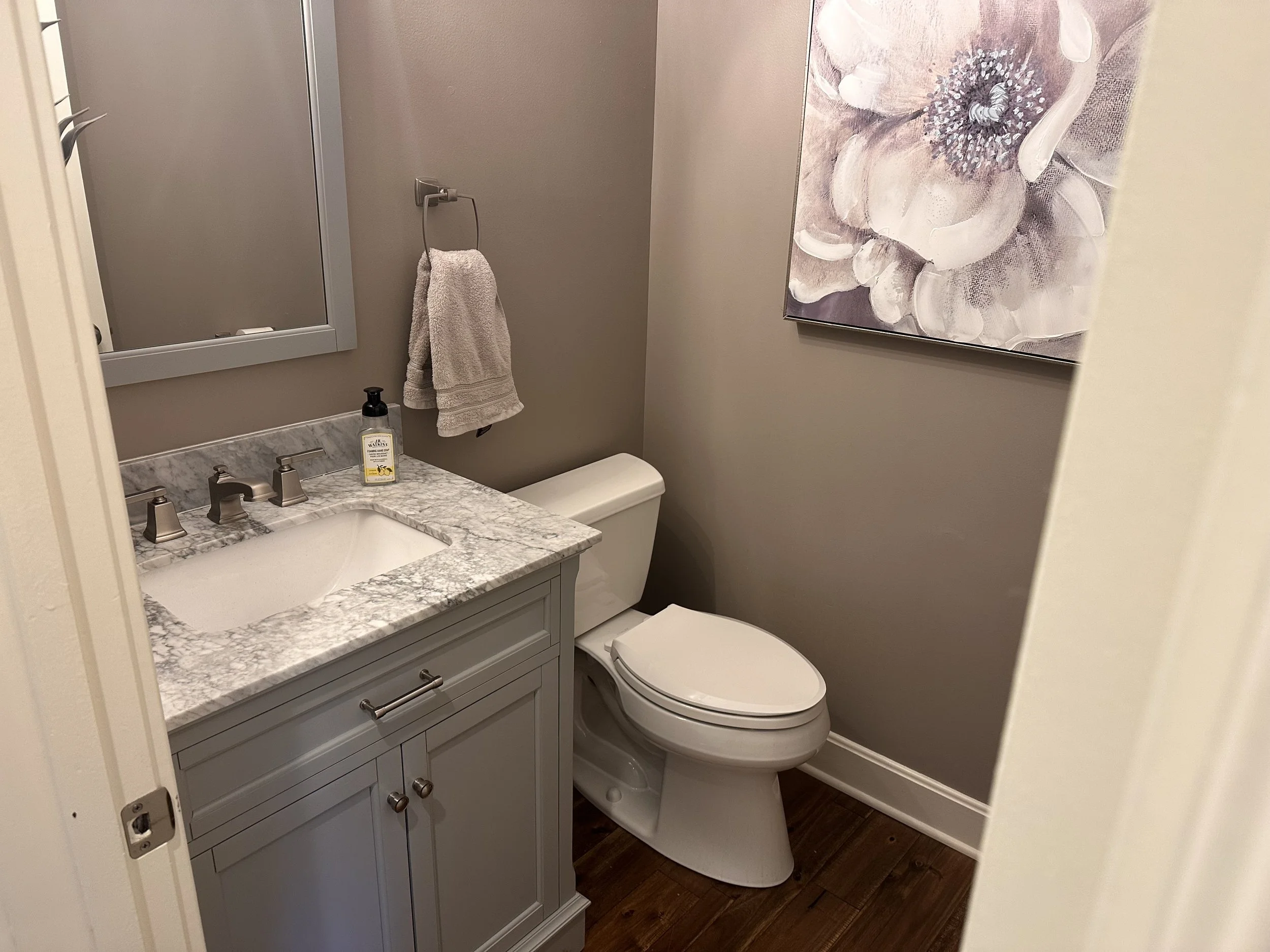 Powder Room Off Of Kitchen