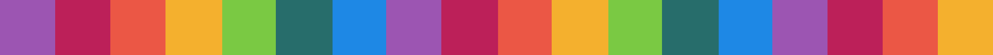 A colorful rainbow-striped fabric or surface with horizontal stripes in purple, pink, red, orange, yellow, green, blue, and purple.