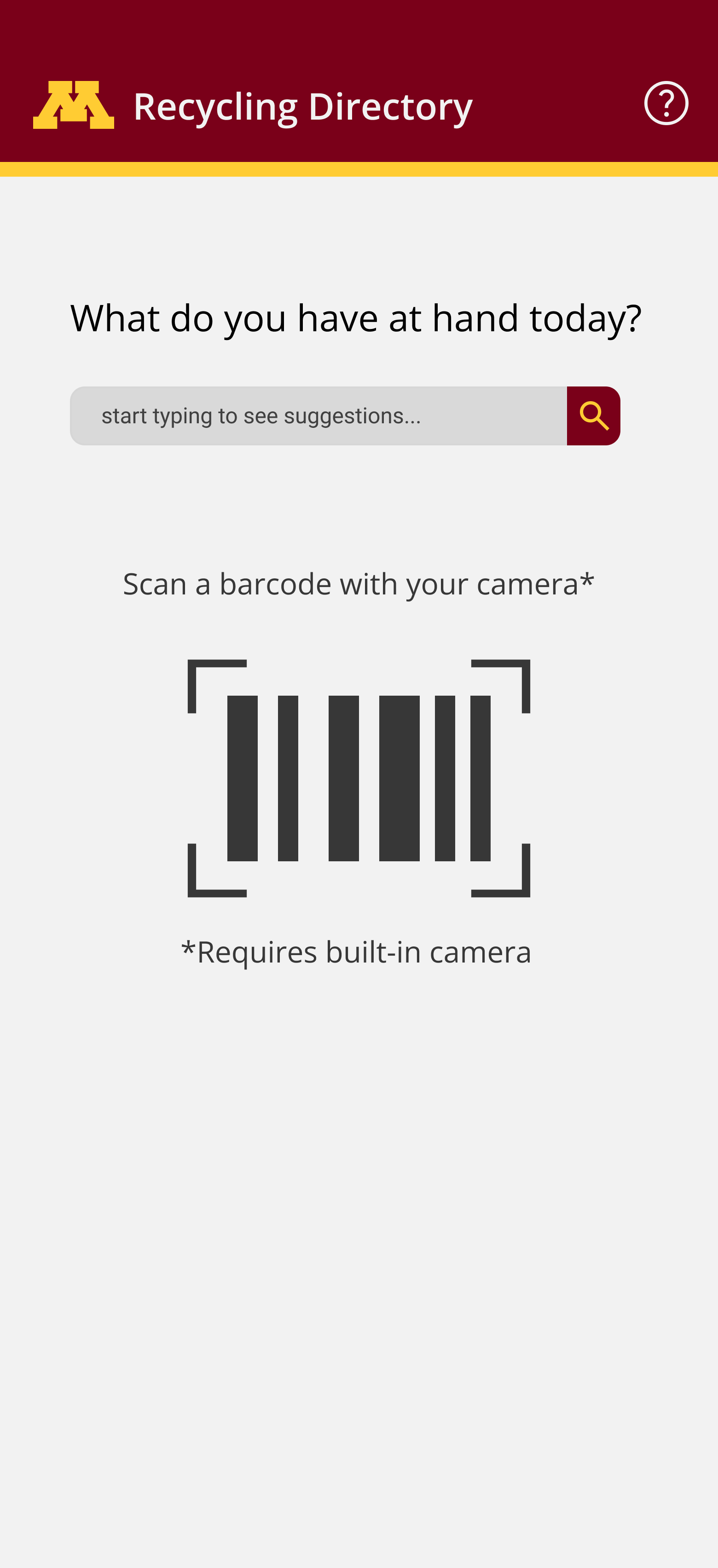 University of Minnesota Recycling UX Project