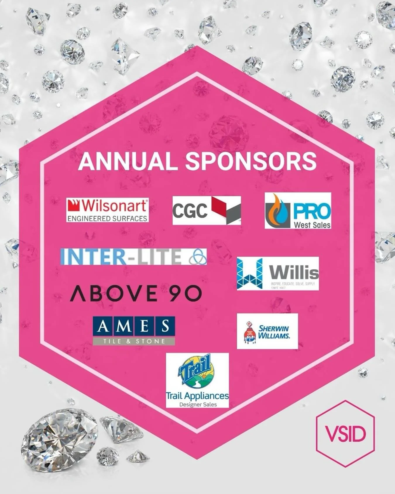 We want to thank our Annual Sponsors as we approach one of our most attended events of the year. Your support helps to bring our Vancouver Interior Design Community together and we couldn&rsquo;t do it without you! 

@wilsonart @cgc_inc @prowestsales